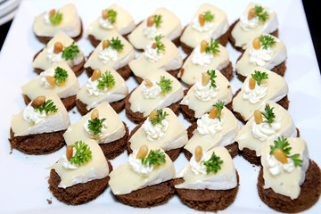 Delicious cake in party