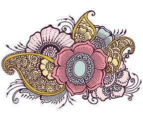 Doodle Flowers Floral

