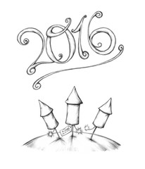 Silvesterraketen zum Jahreswechsel