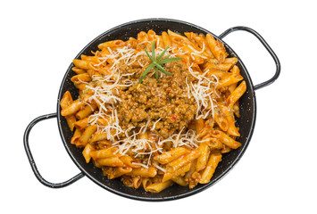 Macarrones con carne y Bolognesa