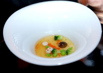 Fresh vegetable soup