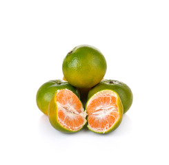 Fototapeta na wymiar orange fruit on white background