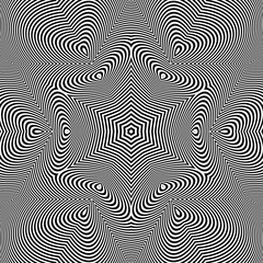 Black and White Background. Abstract Vector Illustration.