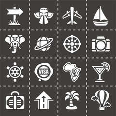 Vector Travel icon set
