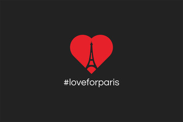  love for paris logo icon