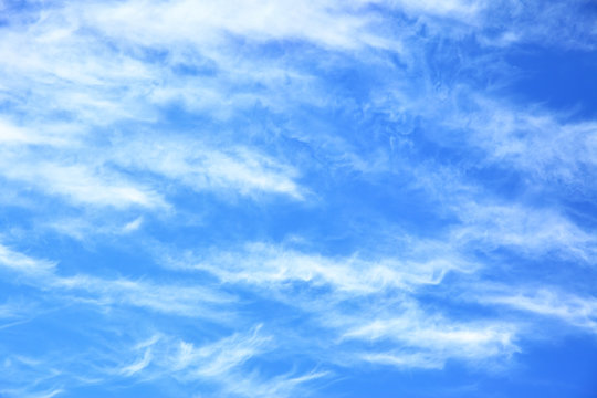 Blue sky with light clouds