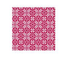 nordic red white seamless pattern.