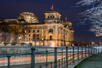 Berlin Reichstag at night
