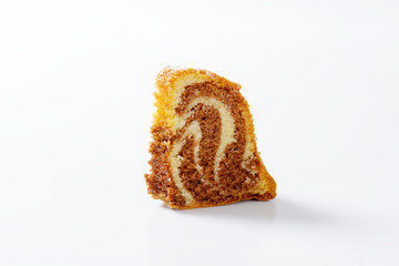 Slice of marble cake