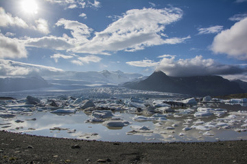 Iceberg lake, Jokulsarlon.