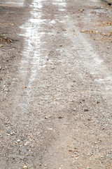 road after rain