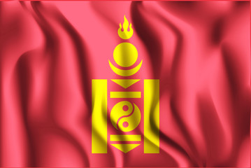 Mongolian Soyombo. Rectangular Shape Icon