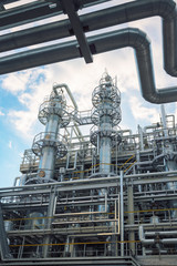 Fototapeta premium chemical factory producing synthetic rubber