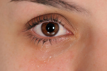 Obraz premium Crying eye