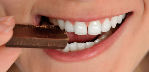 Eating chocolate