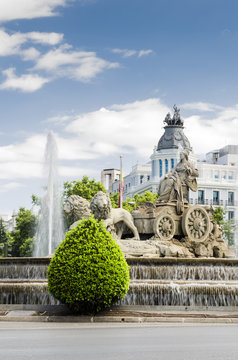 Fuente de Cibeles, Madrid. Espa&ntilde;a.
