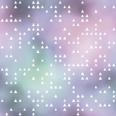 Seamless pattern with triangle motif on pastel colored background