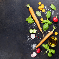 Fresh organic vegetables
