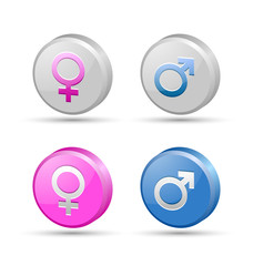 Venus and Mars female and male symbols