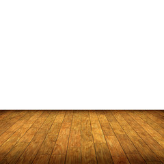 white wall and wooden floor