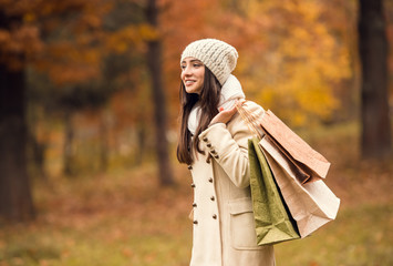 Walk in the autumn park