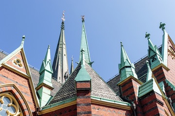 Exterior of the Oscar Frederik church in Gothenburg, Sweden, Europe