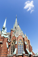 Exterior of the Oscar Frederik church in Gothenburg, Sweden, Europe