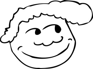 Outlined Grinning Face Icon