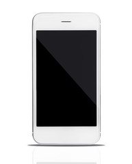 Smart phone,  isolated on white