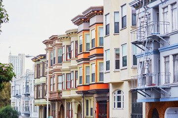 Colorful buildings in San Francisco
