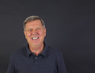 Handsome middle age man studio portrait