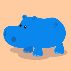 Cute hippo