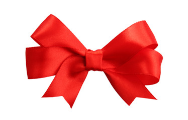 Satin ribbon isolated on white