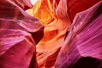 Abwaschbare Fototapete Schlucht Lower Antelope Canyon, Arizona, USA