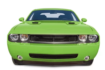 Photo sur Plexiglas Voitures rapides Lime Green Muscle Car