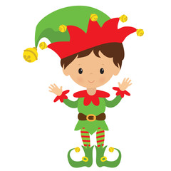 Christmas elf vector illustration
