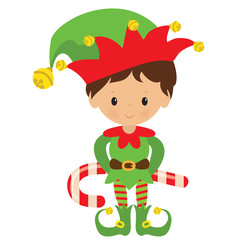 Christmas elf vector illustration
