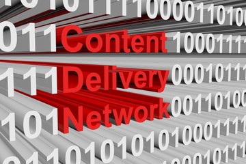 Content delivery network is represented as a binary code