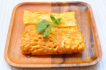 stuffed nutrias omelet