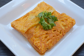 stuffed nutrias omelet