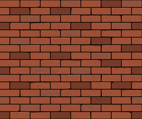 Obraz premium Seamless brick wall. Vector background