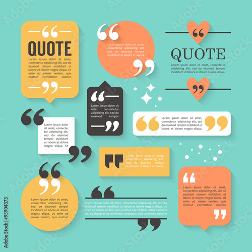 Modern block quote and pull quote design elements
