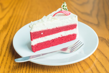 Red velvet cream cake