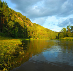 Hay River. Russia, South Ural.