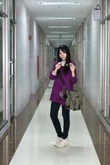 Asian girl in casual wear