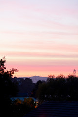 Fototapeta premium Sunset behind Haytor Rock on Dartmoor 