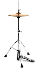 Golden drum isolated on white background