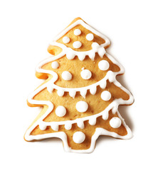 Christmas cookie, isolated on white