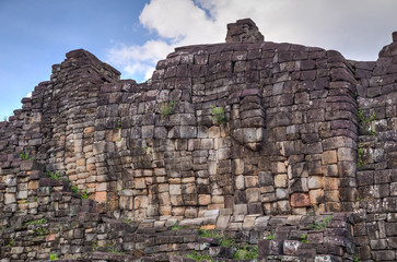 Reclining Buddha face in Baphuon temple, Angkor Thom  city