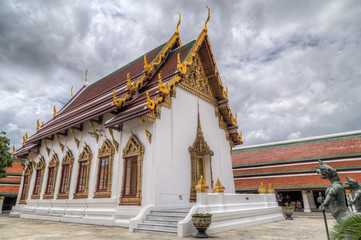 Naklejka premium Hor Phra Naga in The Temple of the Emerald Buddha complex